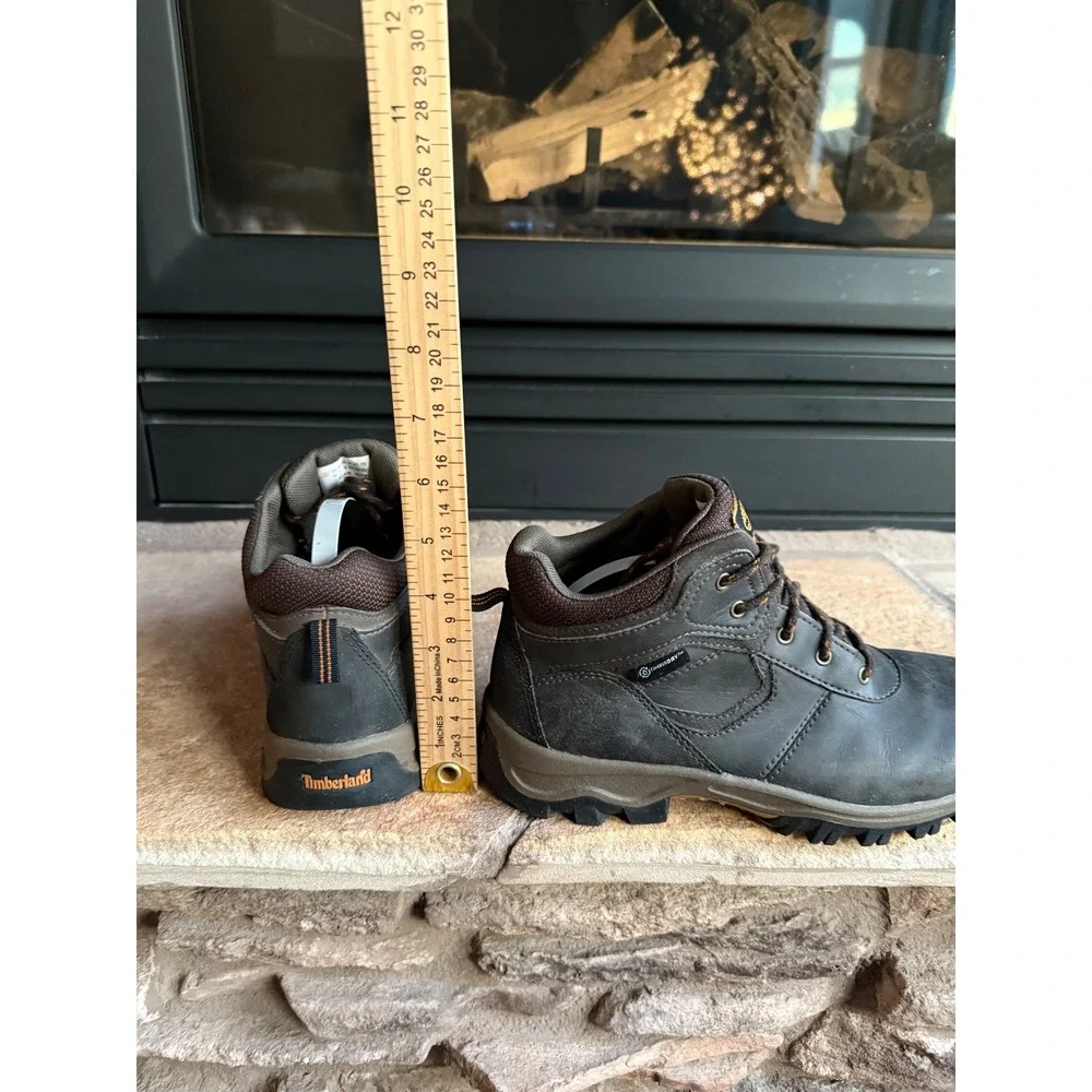 Timberland Boys Waterproof Hiking Boots Dark Brown TimberDry‎ Lace Up Size 5.5